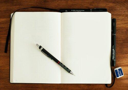 Carnet Photo d'un carnet d'écriture