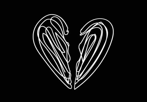Coeur coupé en 2