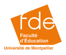 Logo Fde - Faculté d'éducation - Université de Montpellier